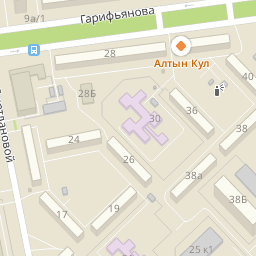 Островского 102 Казань на карте